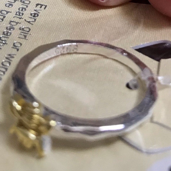 🐝 Queen Bee hammered stamped .925 rings - Picture 8 of 8